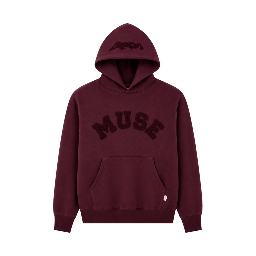 CBM Heavyweight Chenille Hoodie Plum