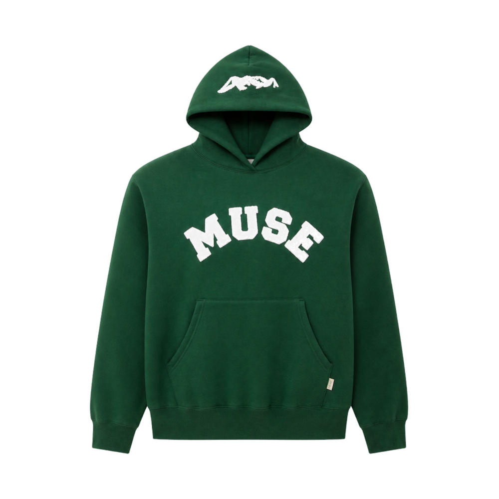 CBM Heavyweight Chenille Hoodie Green Pine