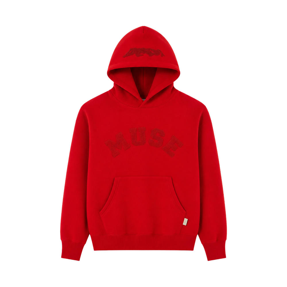 CBM Heavyweight Chenille Hoodie Strawberry Glaze
