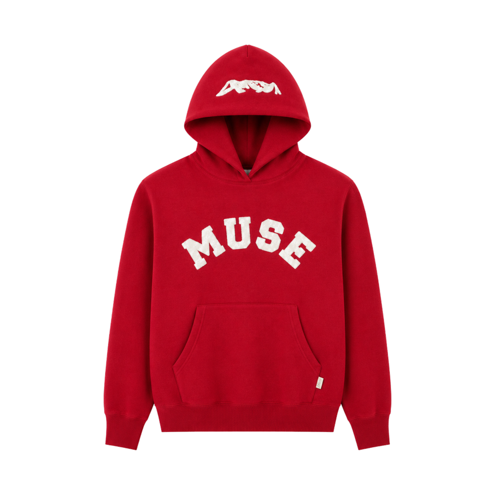 CBM Heavyweight Chenille Hoodie Ivy Red