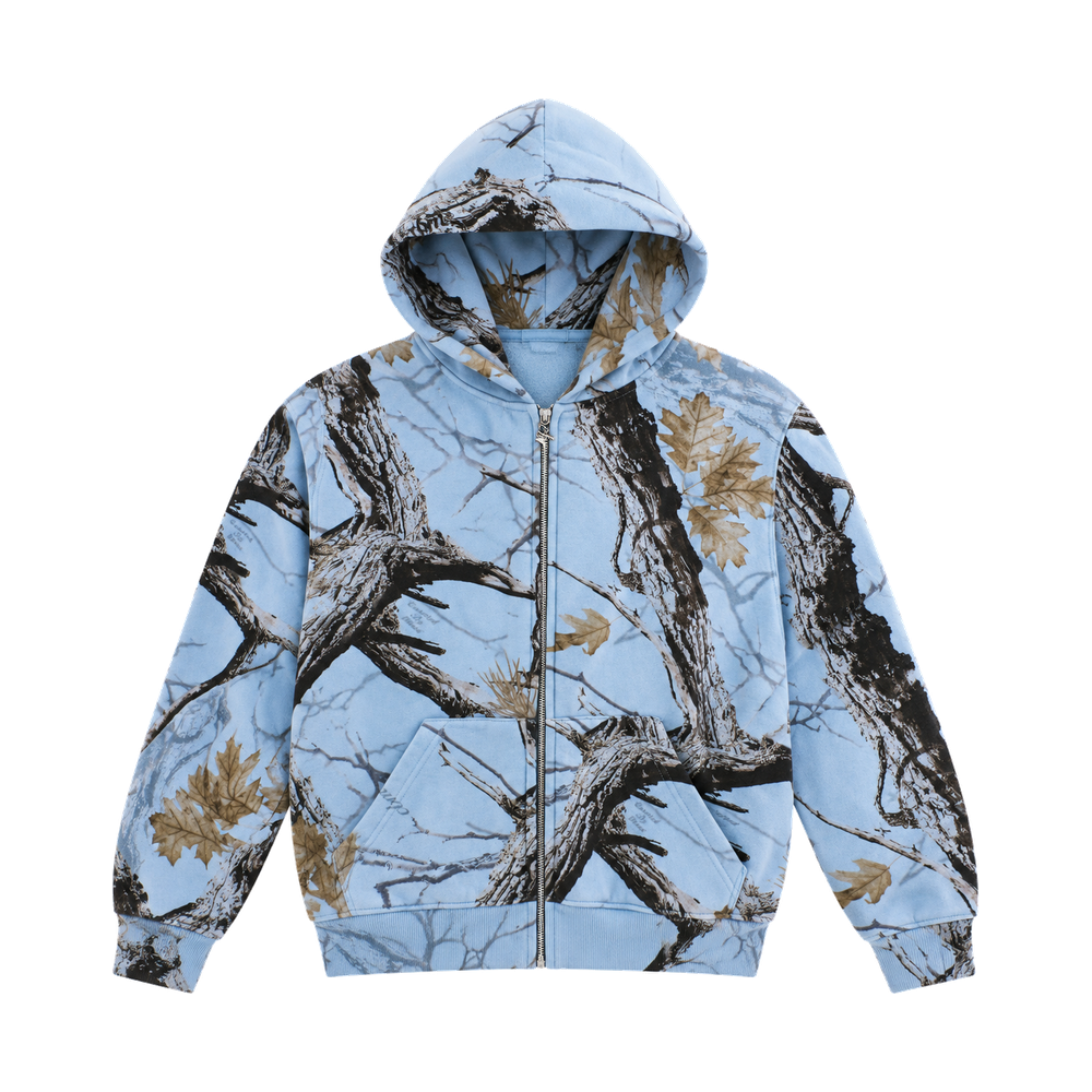 CBM Heavyweight Camo Zip Up Glacier