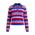 CBM Polo Striped Wool Knit Pink Swirl