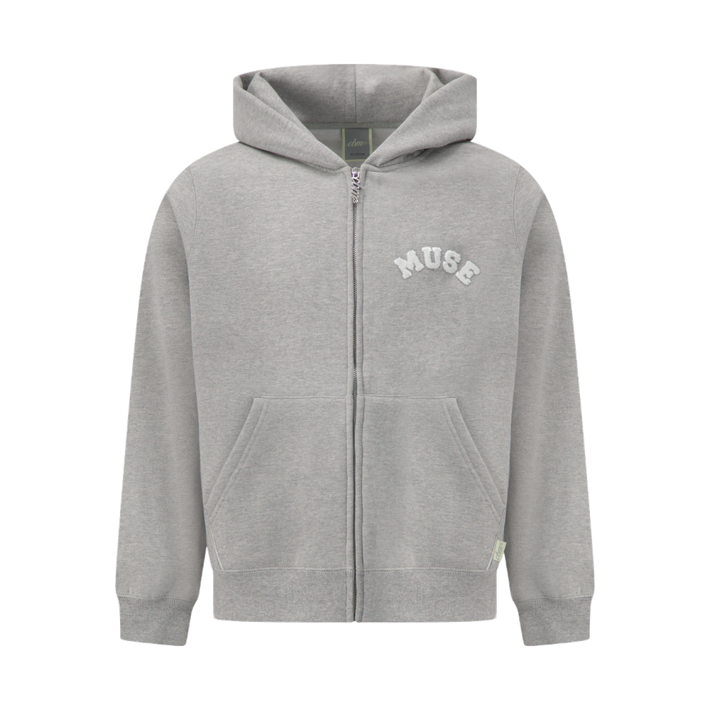 CBM Heavyweight Chenille Zip Up Dove