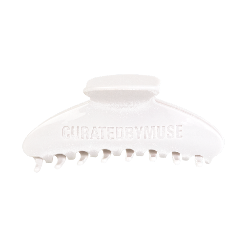 CBM Claw Clip White Linen