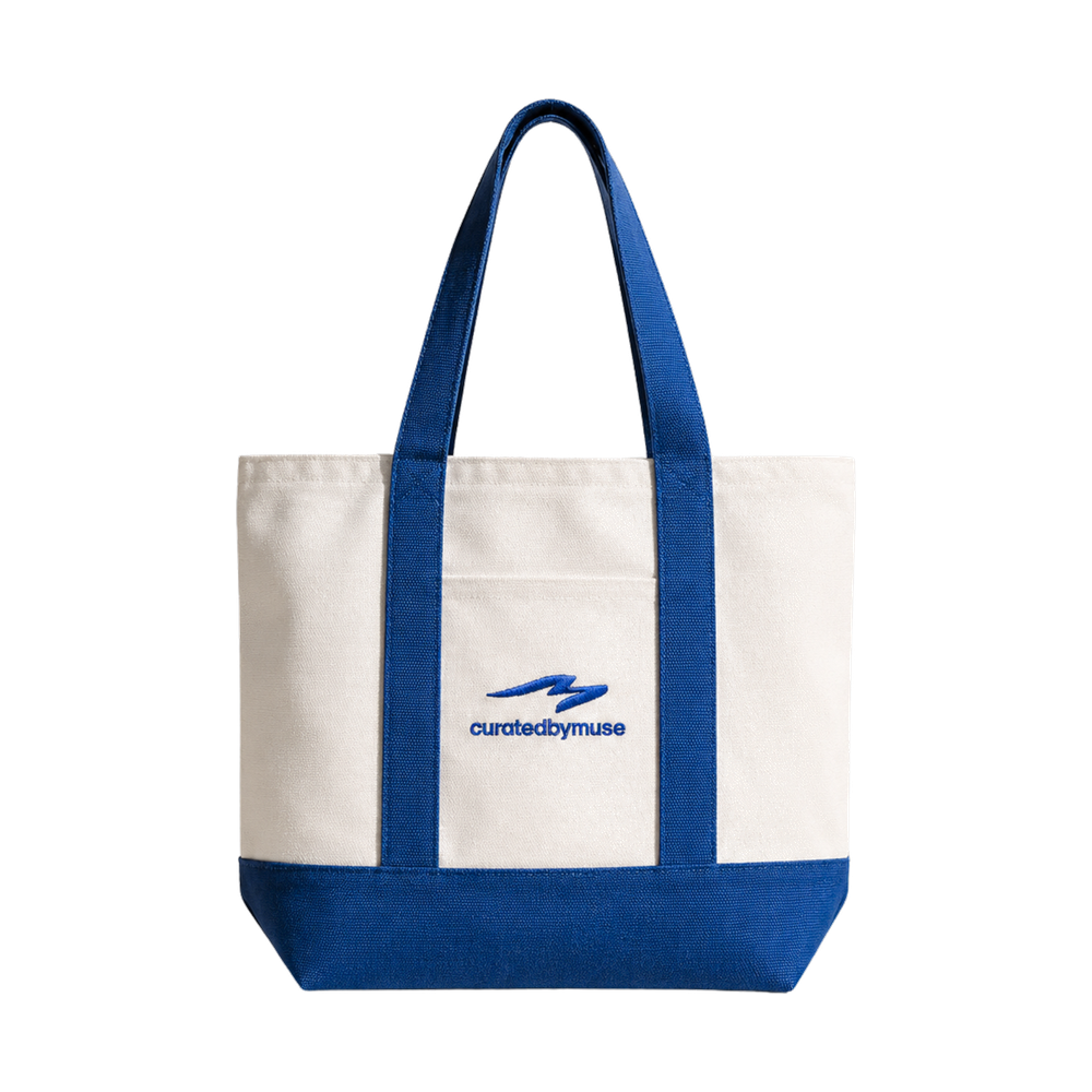 CBM Mini Canvas Tote Bag Navy