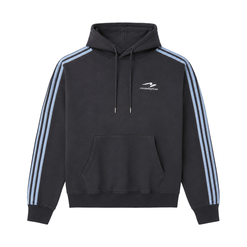 CBM French Terry Striped Hoodie Skyline