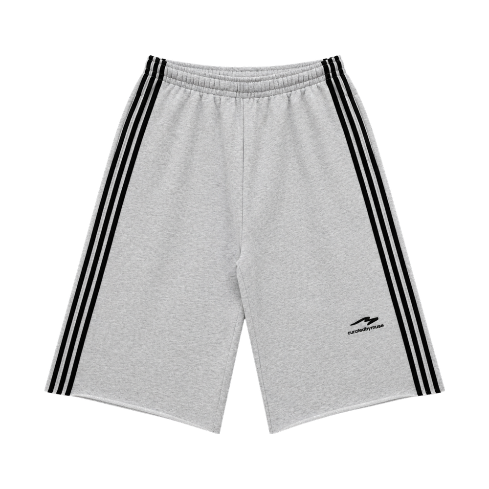 CBM French Terry Long Short Sports Grey