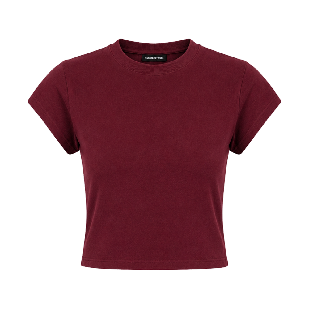CBM Soft Cotton Mini Tee Cabernet