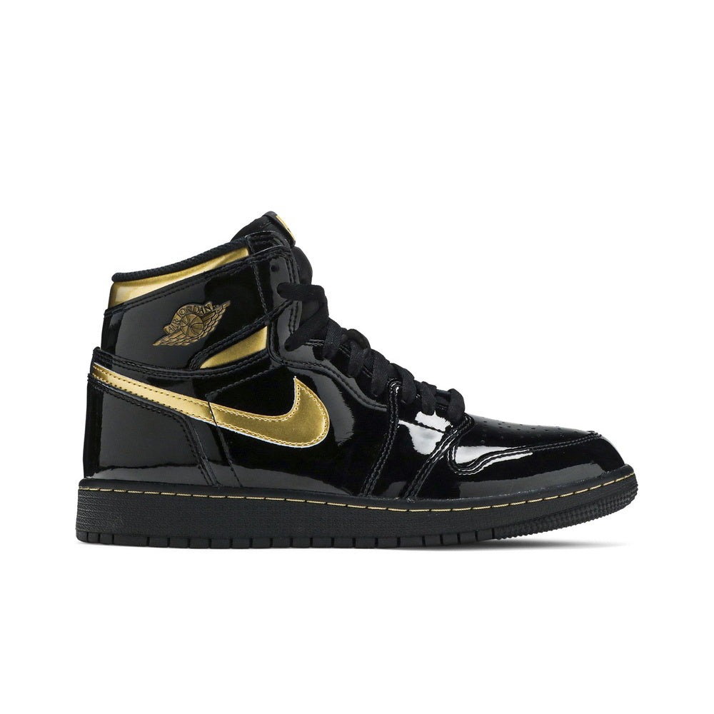 Jordan 1 Retro High Black Metallic Gold (2020) (GS)