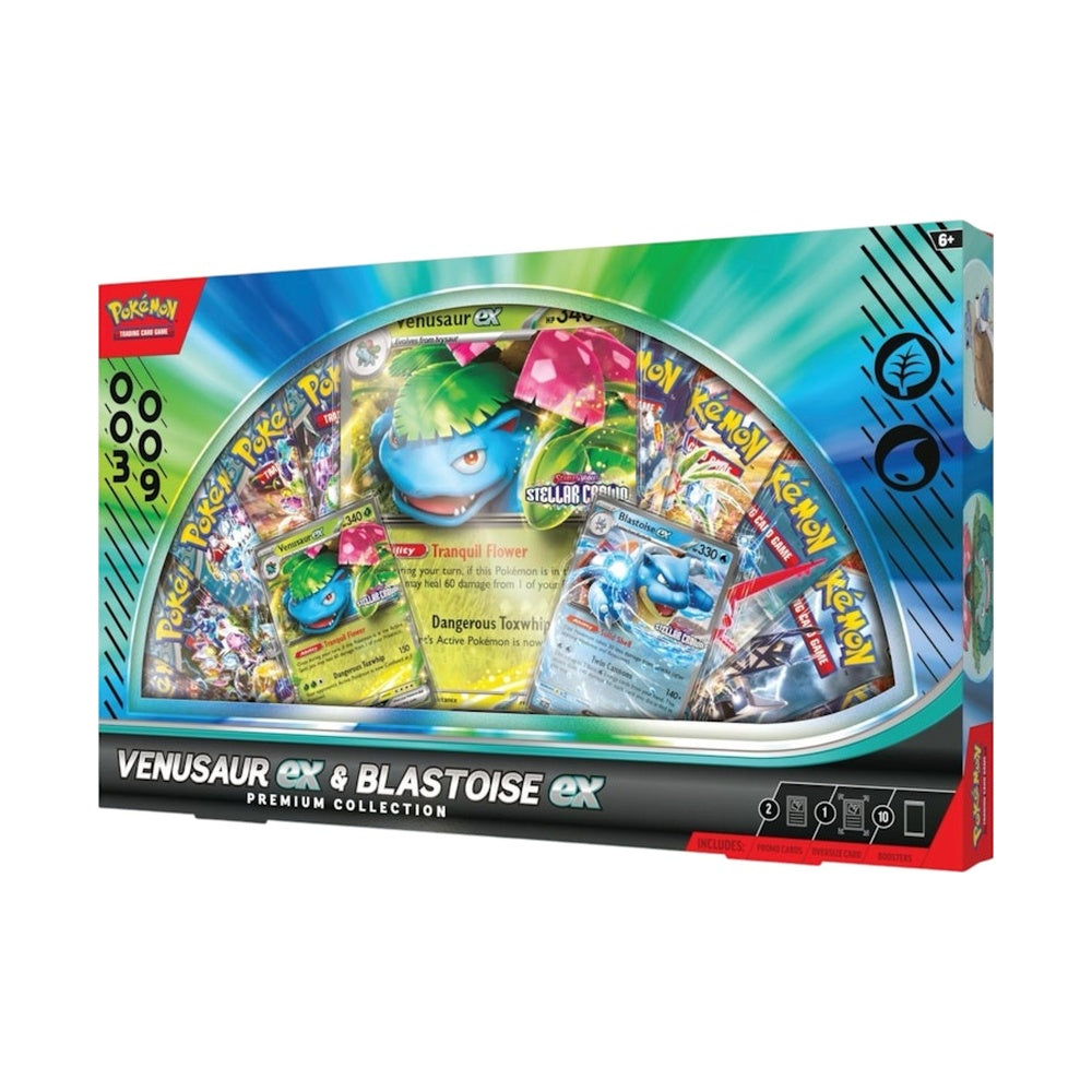2025 Pokémon Scarlet & Violet Venusaur ex and Blastoise ex Premium Collection