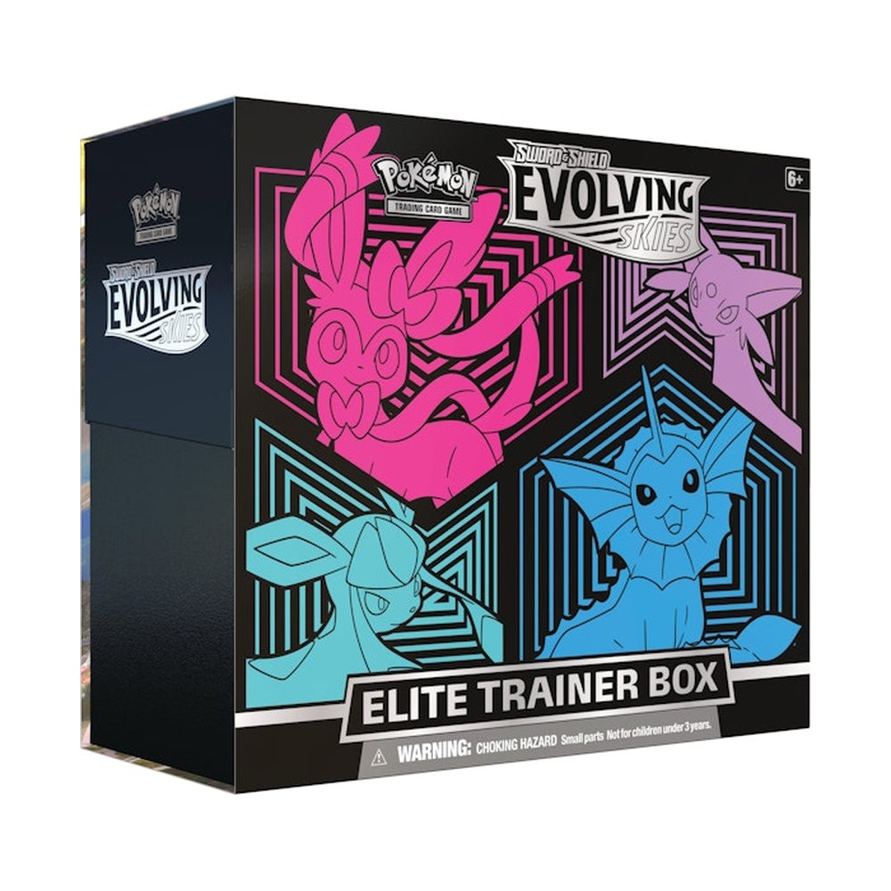 Pokémon TCG Sword & Shield Evolving Skies Elite Trainer Box (Glaceon/Vaporeon/Sylveon/Espeon)