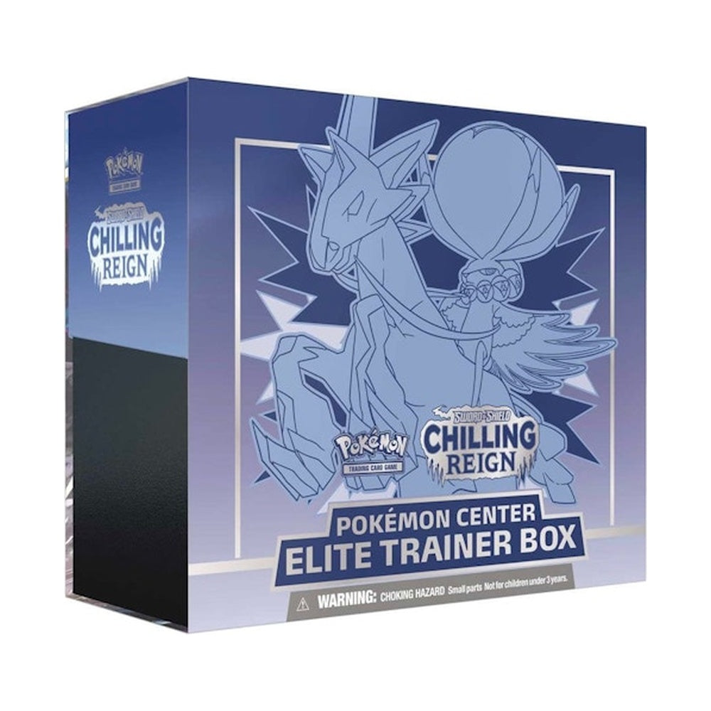 Pokémon TCG Sword & Shield Chilling Reign (Pokémon Center Exclusive) Elite Trainer Box (Ice Rider Calyrex)