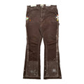 Gallery Dept. LA Flare Paint Splatter Carpenter Pants Brown