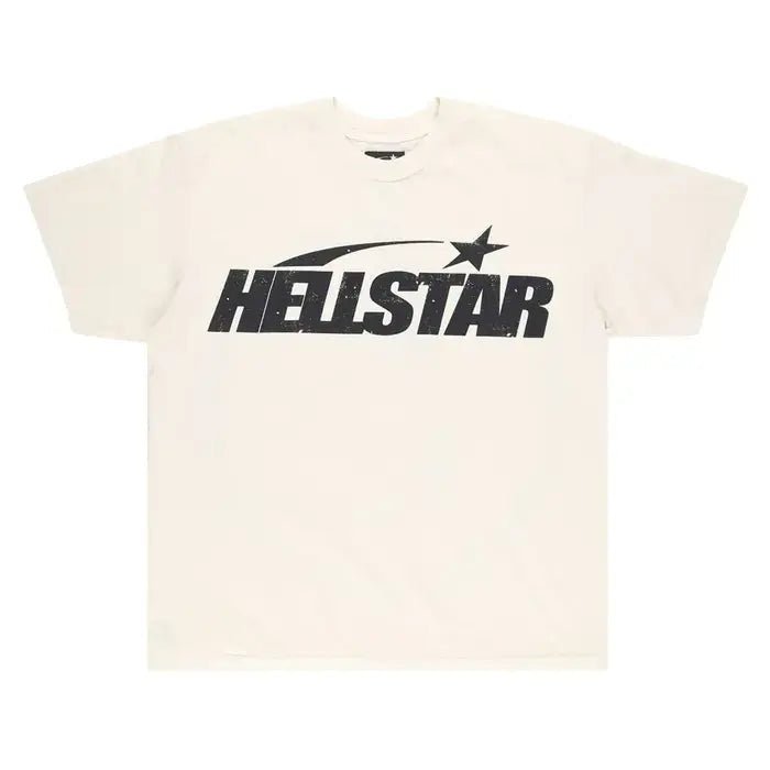 Hellstar Classic Logo T-Shirt Cream Black