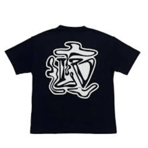 Louis Vuitton Logo Print T-Shirt Black
