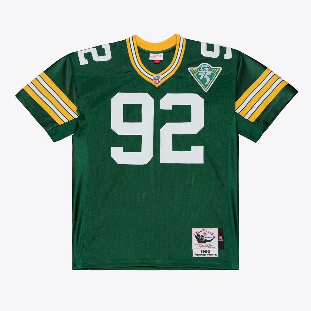 Mitchell & Ness Reggie White Green Bay Packers 1993 Authentic Jersey Green