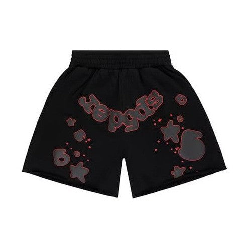 Sp5der Beluga Outline Sweatshorts Black