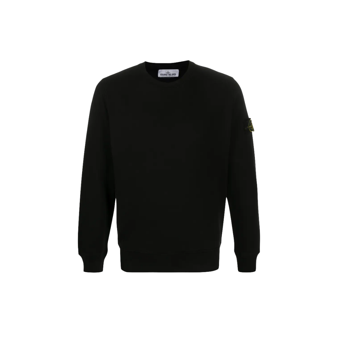 Stone Island Sweat à Capuche Manches Longues Logo Patch SS20 - Noir