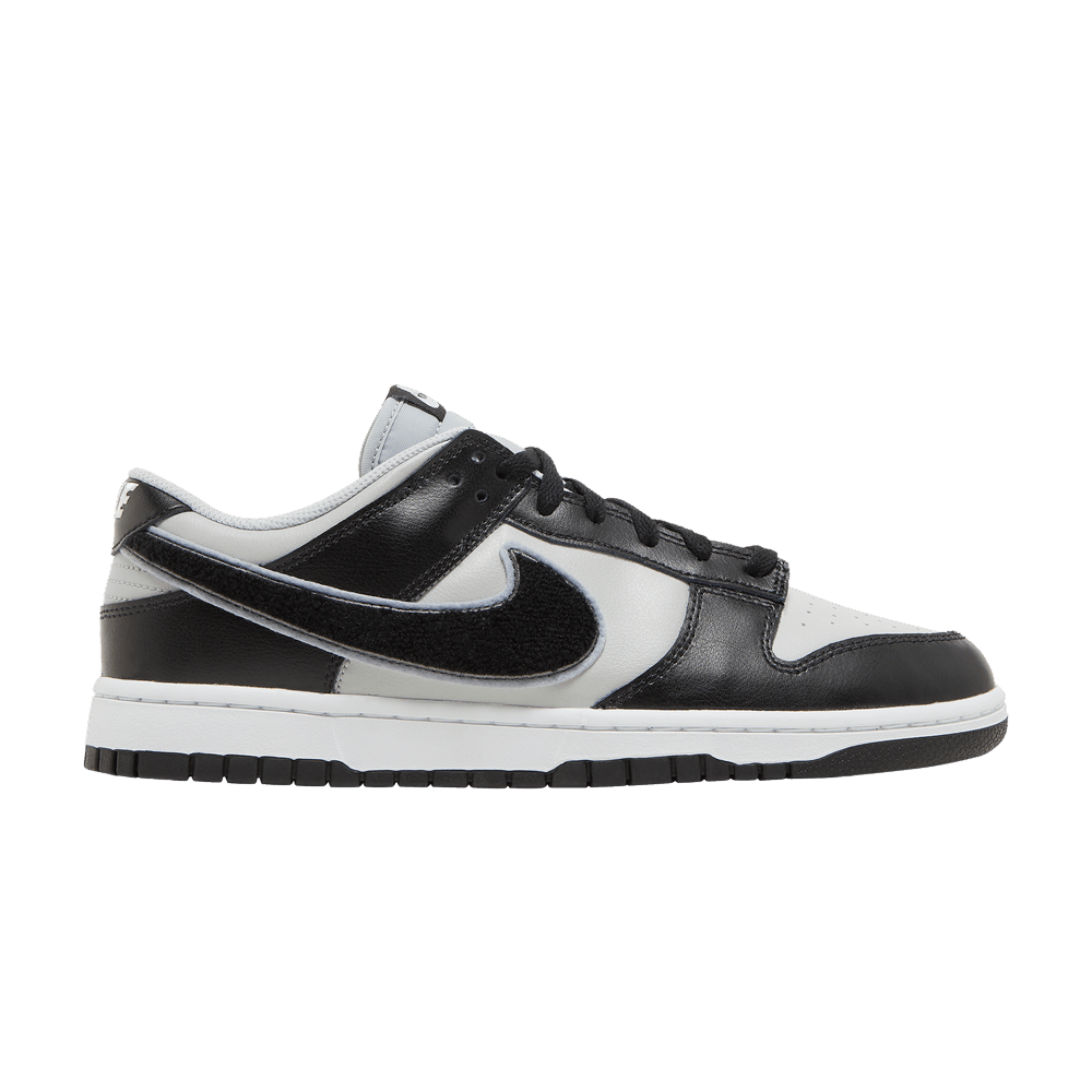 Nike Dunk Low Chenille Swoosh Black Grey