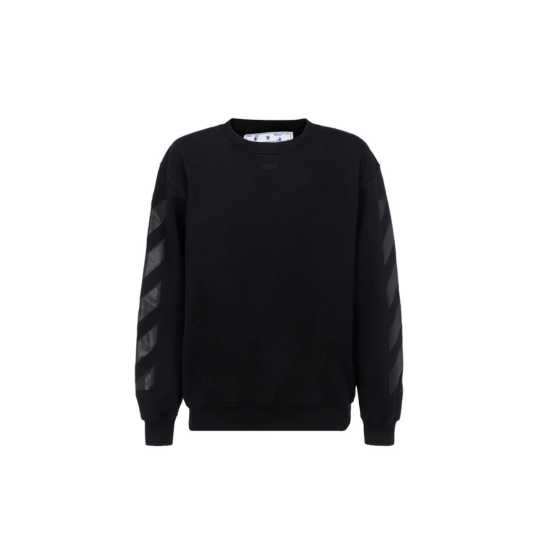 OFF-WHITE Sweat en daim noir Arrow