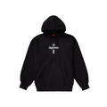 Supreme Cross Box Logo Hooded Sweatshirt Black