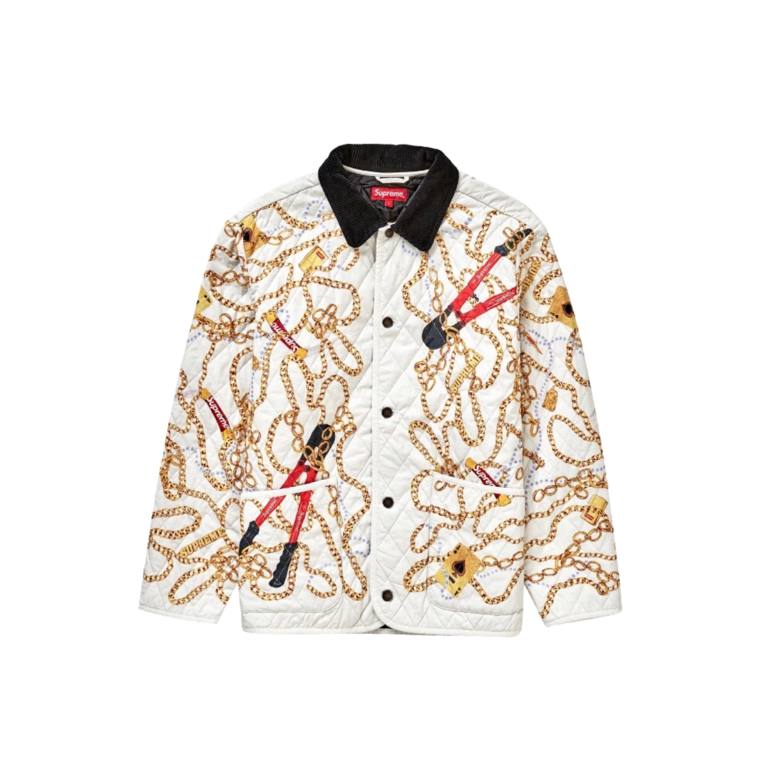 Doudoune Supreme Chains Blanc 