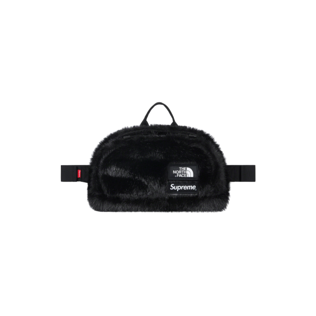Supreme The North Face Faux Fur Waist Bag Black