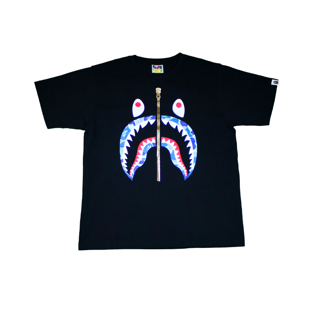 T-shirt BAPE ABC Shark - Noir / Bleu