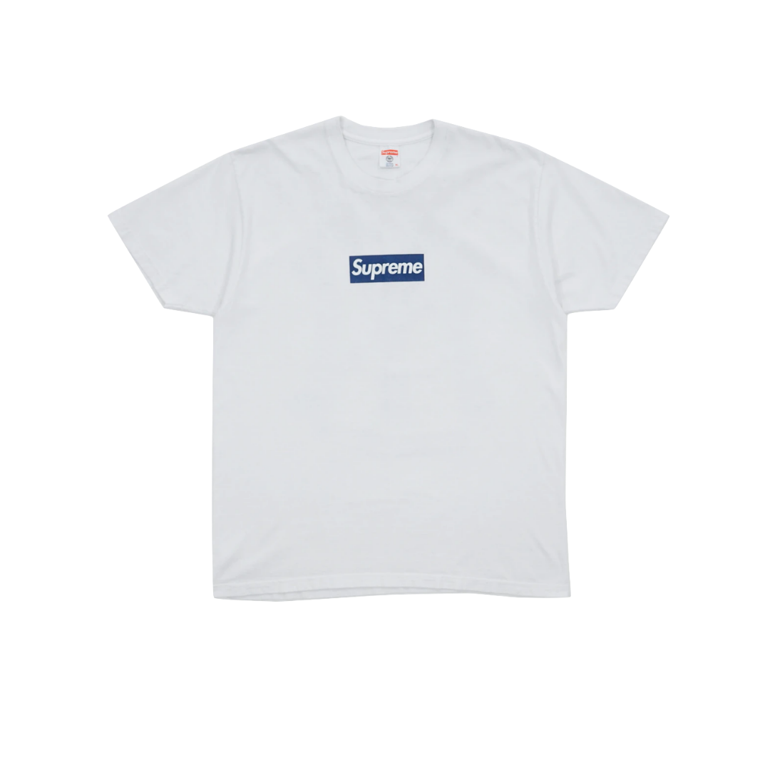 Supreme New York Yankees Box Logo Tee White