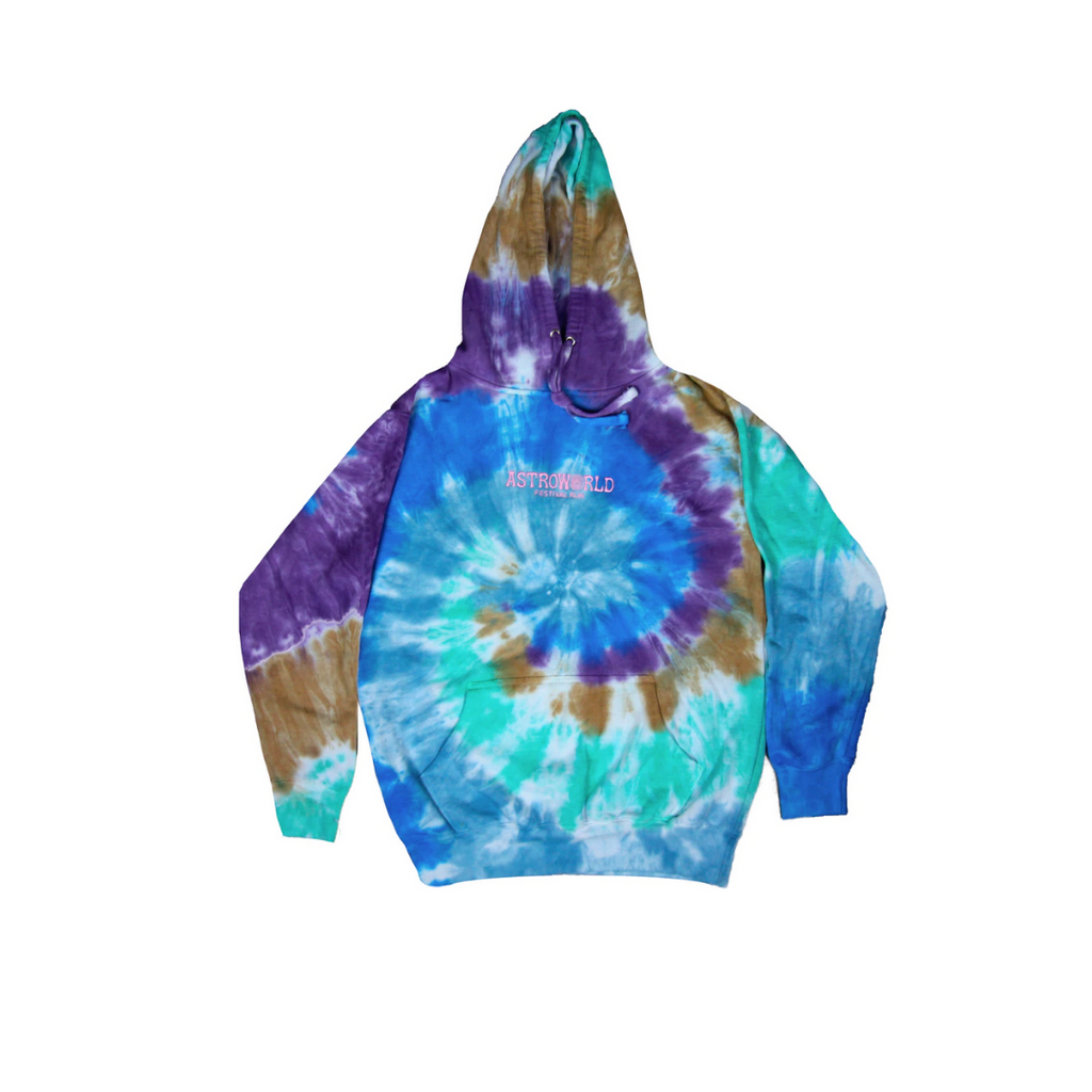 Travis Scott Astroworld Festival Run Sweat à capuche Tie Dye