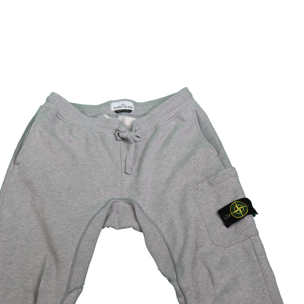 STONE ISLAND Garment Dyed Slim Sweatpants - Grey