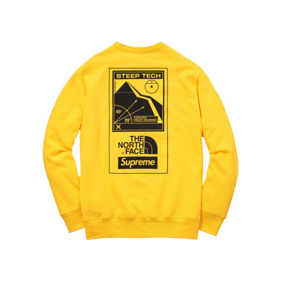 Supreme The North Face Steep Tech Crewneck Yellow