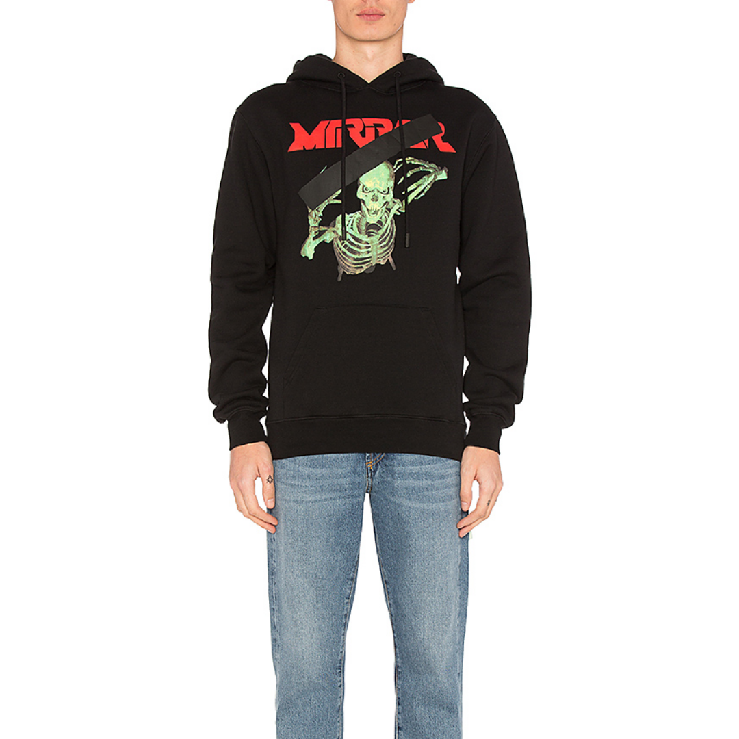 OFF-WHITE Sweat à capuche Black Skull Mirror - Noir &amp; Multicolore
