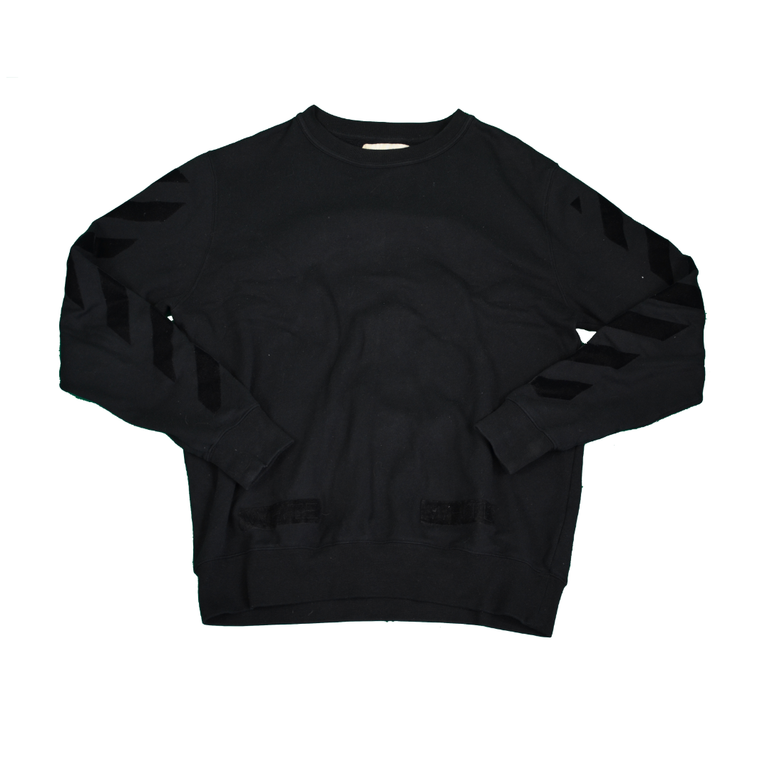 OFF-WHITE Sweat en daim noir Arrow
