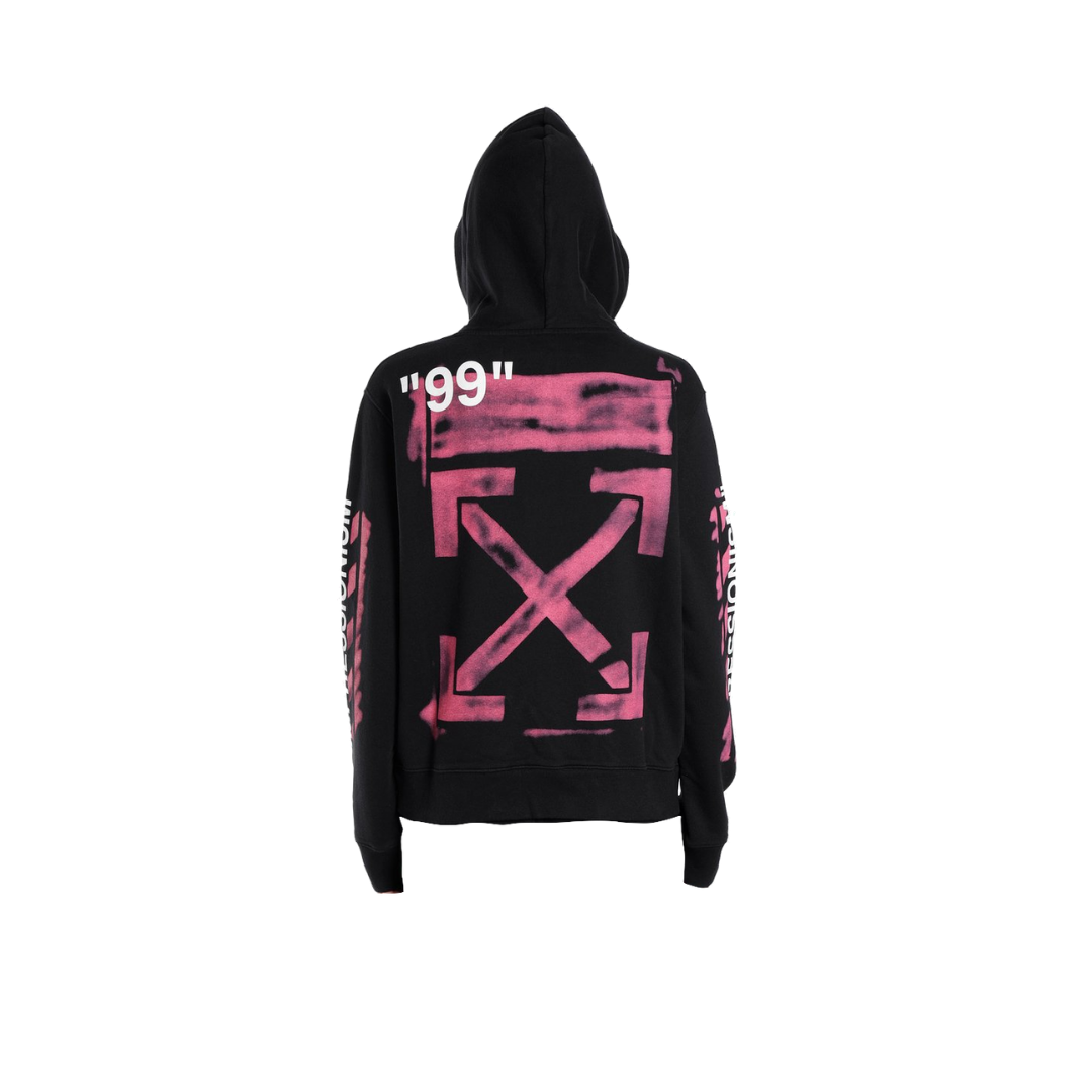Off White Rose Red Arrows "99" Hoodie - Black