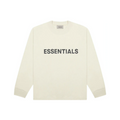 Fear of God Essentials Boxy Long Sleeve T-Shirt Applique Logo Buttercream