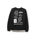 Anti Social Social Club Blanc Logo Bukake Noir Manches Longues