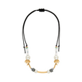 Palm Angels Black Beaded Necklace