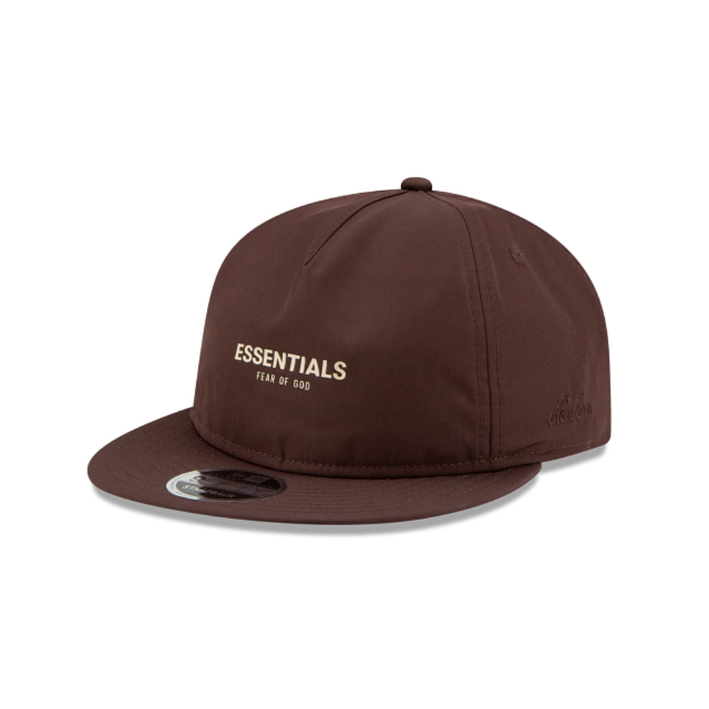 Fear of God Essentials New Era Retro Crown 9Fifty A-Frame Hat Walnut