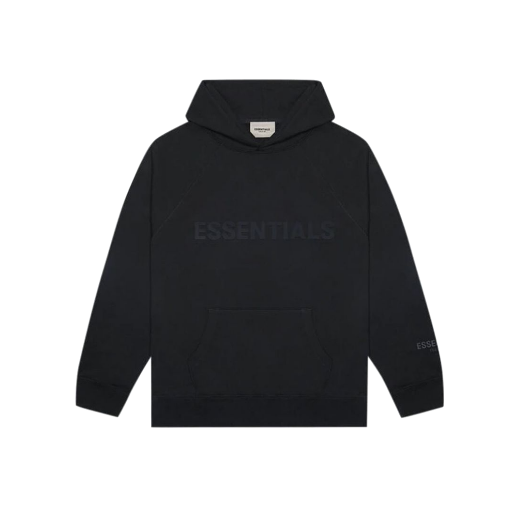 Fear Of God Essentials 3D Silicon Pullover sweat à capuche Dark Black