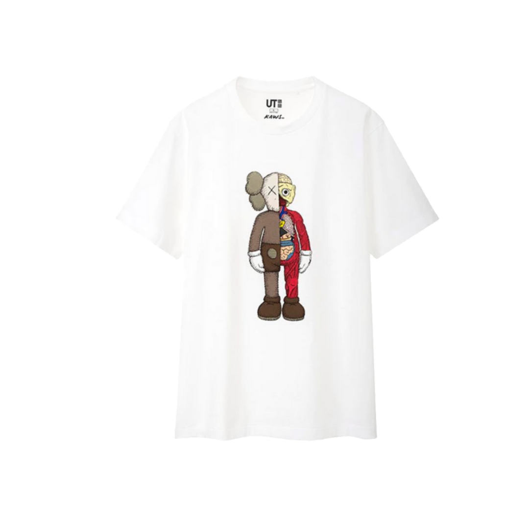 KAWS x Uniqlo Flayed Tee - White