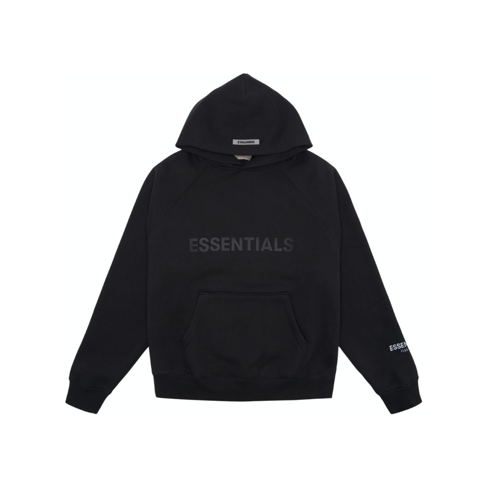 Fear of God Essentials Pullover sweat à capuche Applique Logo Dark Slate/Stretch Limo/Black