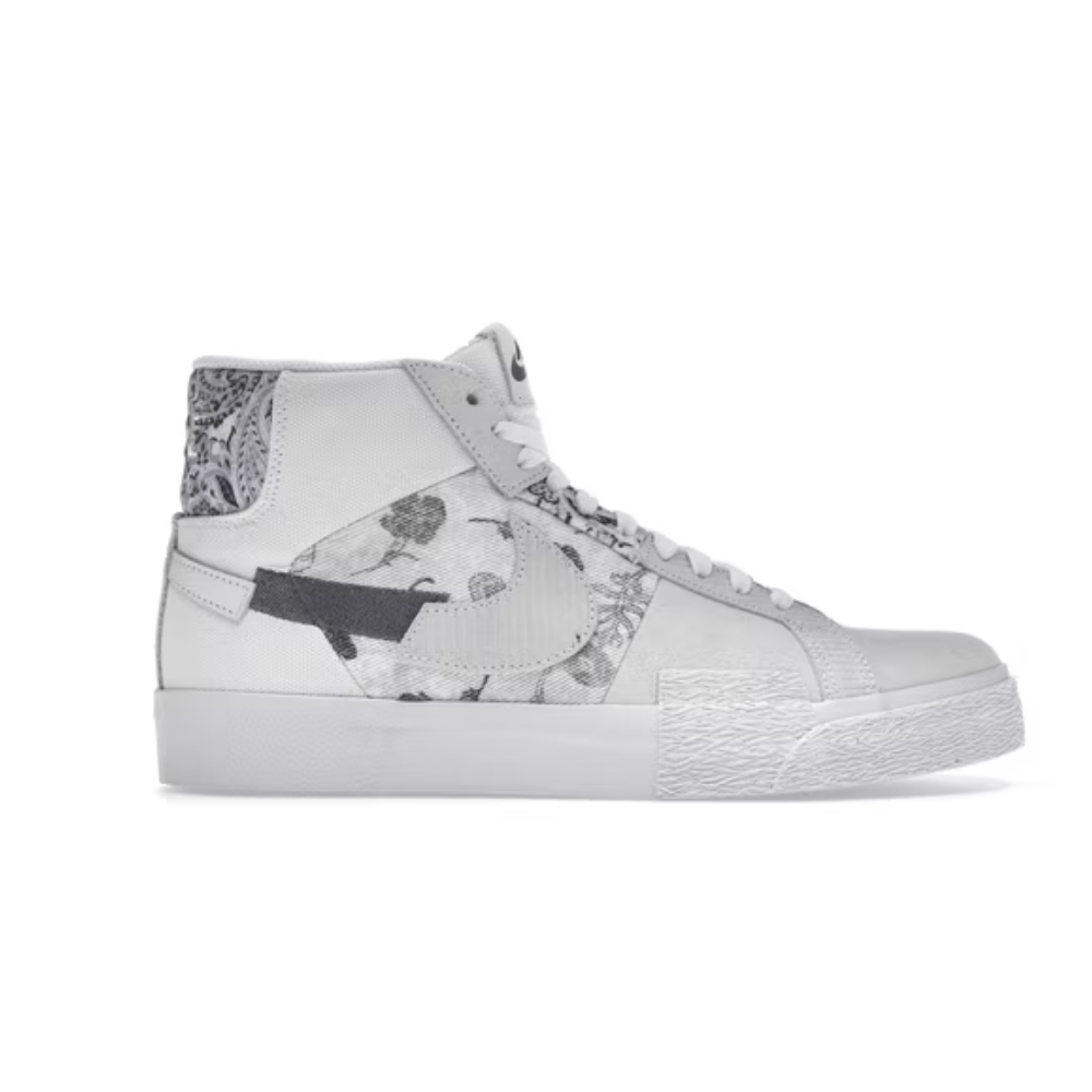 Nike SB Zooom Blazer Mid Edge Floral Blanc Gris