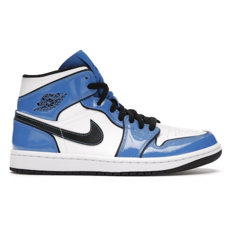 Jordan 1 Mid Signal Bleu