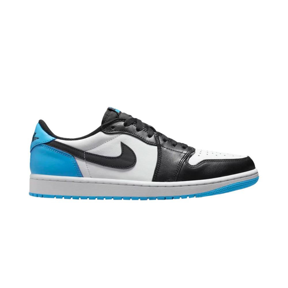 Jordan 1 Retro Low OG Black Dark Powder Blue (Women's)