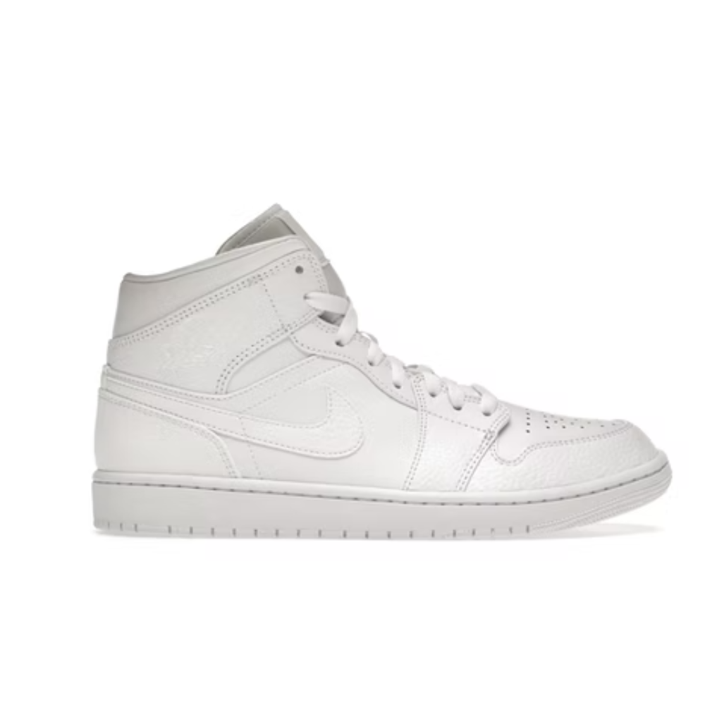 Jordan 1 Mid Triple Blanc 2.0 (2020)