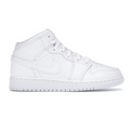 Jordan 1 Mid Triple Blanc (GS)
