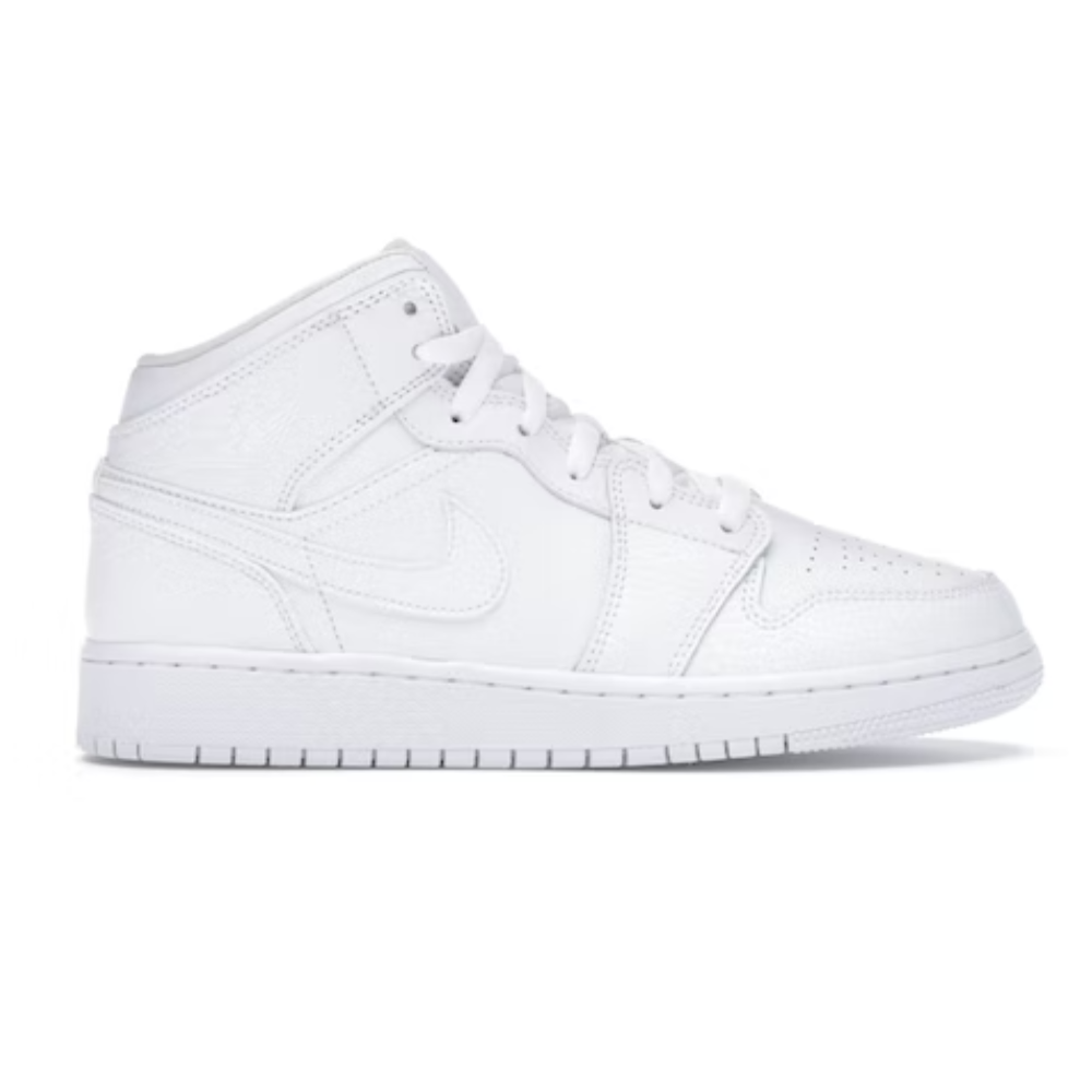 Jordan 1 Mid Triple Blanc (GS)