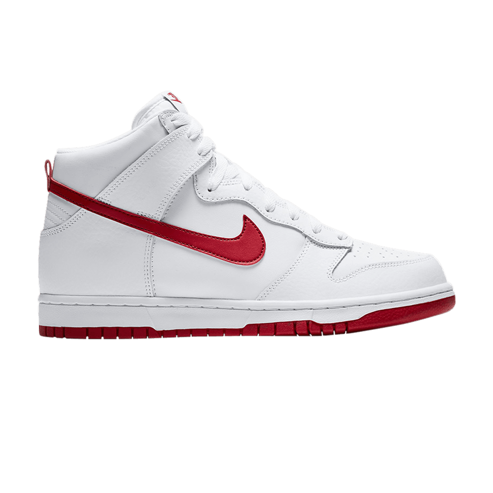 Nike Dunk High - Blanc/Rouge 