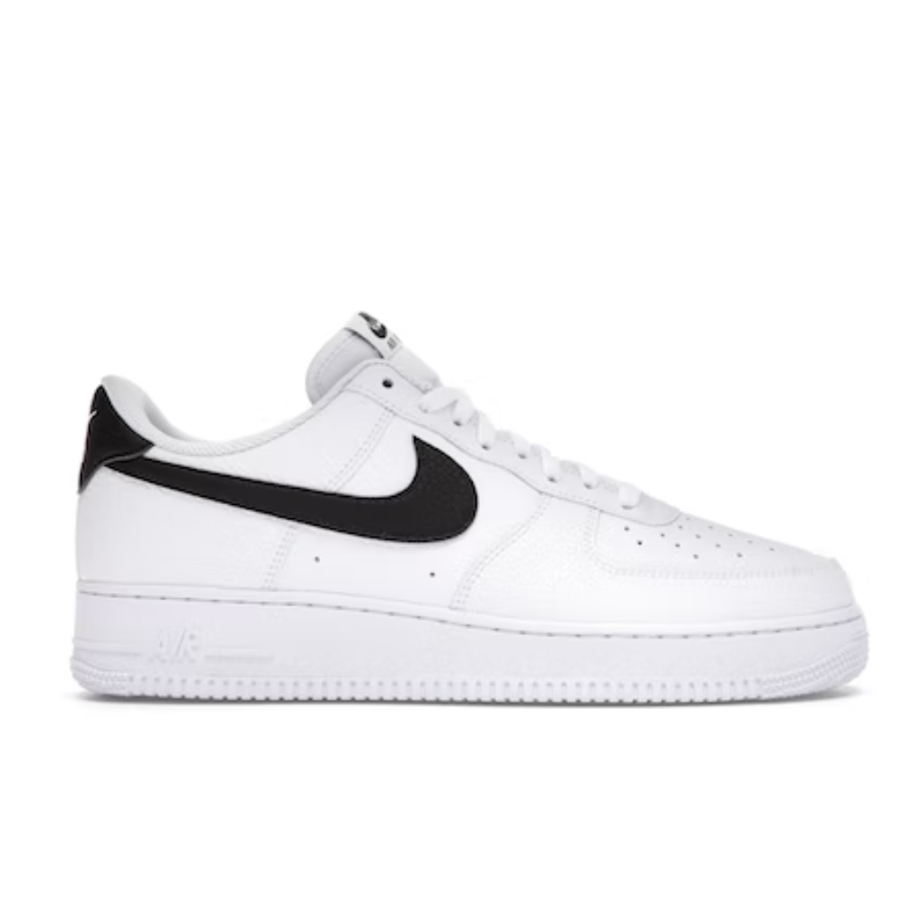 Nike Air Force 1 Low '07 Cuir Galet Blanc Noir 